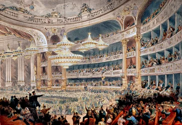 Bal w Operze de la rue Le Peletier w Paryżu ok. 1850 r. - Grawerowanie A Provost