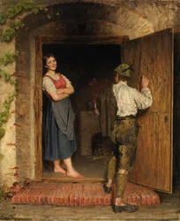Rysunek na drzwiach, 1887.