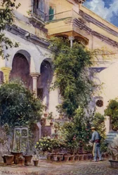 Sewilla, Ogrody Alcazaru (kolor lito)