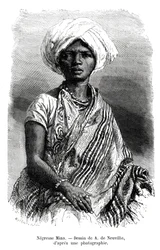Czarna kobieta Mina, Brazylia, XIX wiek