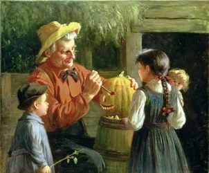 Jack-o-Lantern (olej na płótnie)