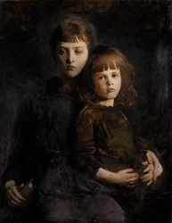 Brat i siostra Mary i Gerald Thayer, 1889.