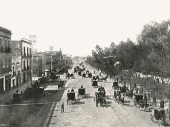Juarez Avenue, Meksyk, Meksyk, 1895.