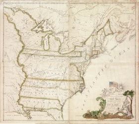 Pierwsza narodowa mapa Ameryki, 1784