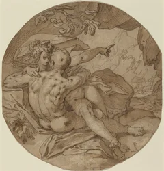 Acis i Galatea, ok. 1590 (pióro i tusz)