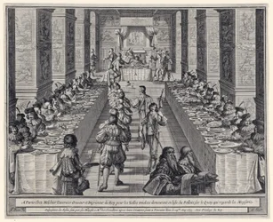 Aranżacja święta, od ?Zakon Ducha Świętego?, wyd. 1634