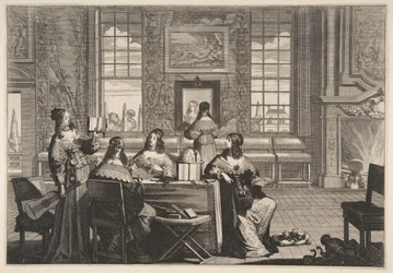 Rozmowa głupich dziewic, ca. 1635.