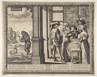 Syn marnotrawny opuszcza dom, ca. 1636.