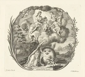 Alegoria narodzin dziecka z Juno i Abundance