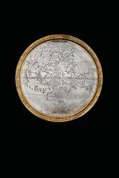Dwa wyjątkowe globusy ziemskie i niebieskie, wspierane przez Herkulesa i Atlasa, Augsburg, 1697-99