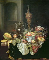 Martwa natura: Banquey Piece (olej na panelu)