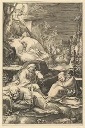 Agonia w Ogrodzie, z Męki Pańskiej, ca. 1598-1653.