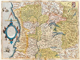 Francja (region: , Franche-Comté, Rodan-Alpy, Prowansja-Alpy-Lazurowe Wybrzeże), południowa Szwajcaria, Włochy (region: Liguria, Piemont, Dolina Aosty, Lombardia, zachodni Trydent-Górna Adyga, zachodnia Emilia-Romania, północno-zachodnia Toskania)