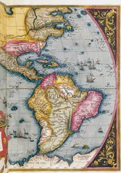 Mapa Ameryki Południowej, Abraham Ortelius
