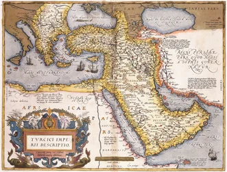 Mapa Imperium Tureckiego,
