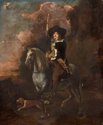 Cavalier na szarym koniu, ok. 1660