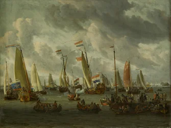 Pozorowana bitwa morska na IJ ku czci poselstwa moskiewskiego (1 września 1697)