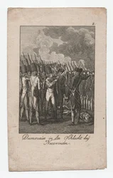 Dumouriez w bitwie pod Neerwinden, ok. 1795 r. (rycina)