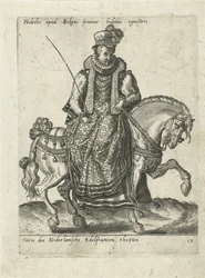 Holenderska szlachcianka na koniu