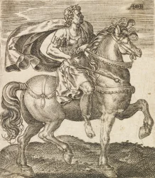 Witeliusz z Dwunastu Cezarów na koniu, ok. 1565-1587.