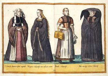 Stroje z XVI wieku z „Omnium Poene Gentium Imagines”, wydanej w Kolonii