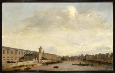 Grande Galerie du Louvre z Porte Neuve i Tour de Bois, ok. 1640 r. (olej na drewnie)