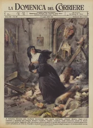 W Livorno, podczas barbarzyńskiego najazdu, zakonnica z przedszkola Giosue Borsi, po prowadzeniu?