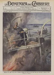 Kapitan rosyjskiego parowca załadowanego palącą się benzyną, który po tym pali się żywcem na pokładzie?