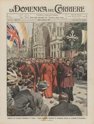 Zamknięcie Kongresu Eucharystycznego w Londynie, legat papieski udziela błogosławieństwa?