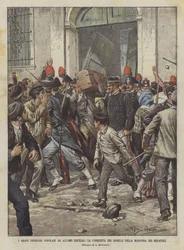 Poważne zaburzenia popularne w Alcamo (Sycylia), podbój klejnotów Madonny Dei Miracoli