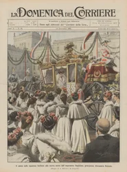 Pozdrowienia berlińskich dam nowej synowej cesarza Wilhelma, księżnej Aleksandrze Holstein