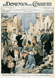 Włochy, Mediolan, król Włoch odwiedza Reggio Calabria