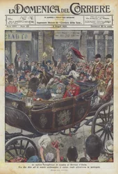 Wspaniałe przyjęcia Londynu dla Władców Włoch