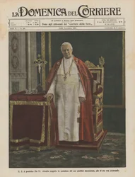 S S Papież Pius X, portret wykonany z okazji jego kapłańskiego jubileuszu, który jest obecnie obchodzony