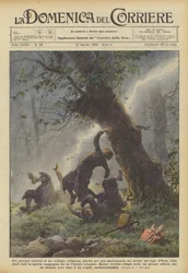 Trzech młodych duchownych z kolegium religijnego wyszło na spacer nad jezioro?