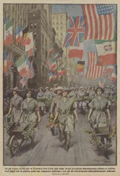 Procesja pit oresco na zwycięstwo w Nowym Jorku