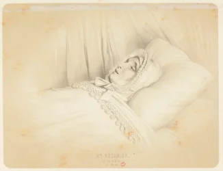 Madame Récamier (Juliette Récamier) na łożu śmierci 11 maja 1849