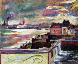 Antuérpia, c.1906 (óleo sobre tela)polonês