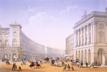 Kwadrant i ulica Regent, Londyn, 1862.