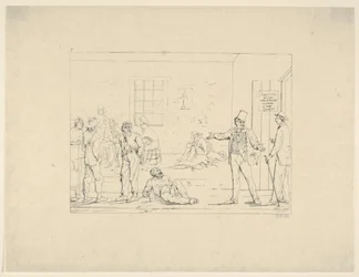 Kupowanie substytutu na północy podczas wojny od Confederate War Etchings, 1861-63.