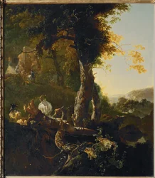 Paysage au soleil levant - Krajobraz ze wschodzącym słońcem ...