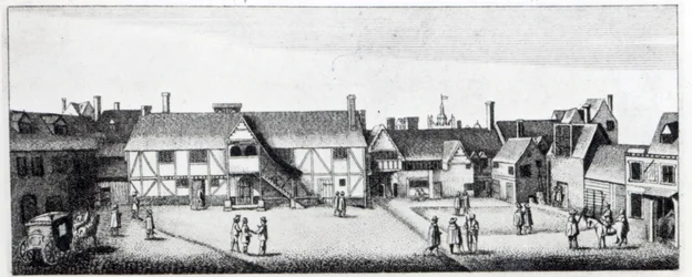 South View of Arundel House w Londynie, sztychowany przez Wenceslausa Hollara w 1646 i opublikowany w 1792
