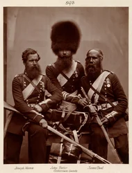 Hughes & Mullins według Cundalla & Howletta - Bohaterowie wojny krymskiej - Joseph Numa, John Potter i James Deal z Coldstream Guards