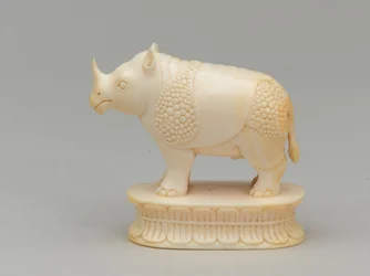 Biały biskup, figura szachowa, Indie, 1820 ok