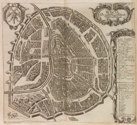 Mapa Moskwy. Od: Powiększony opis Newe Moskwy..., 1656.