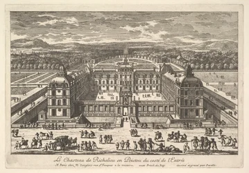 Château de Richelieu en Poictou od strony wejściowej, XVII wiek.
