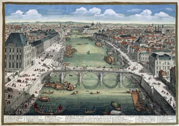 Most Królewski w Tuileries – w „Paryżu” autorstwa Perelle