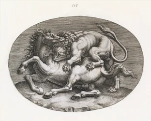 Lustro rzymskiej świetności: Lew atakujący konia, ok. 1540-80.