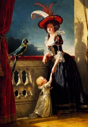Portret Adelajdy de Bourbon autorstwa Adelajdy Labille-Guiard, obraz