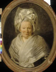 Portret starszej kobiety (olej na płótnie)